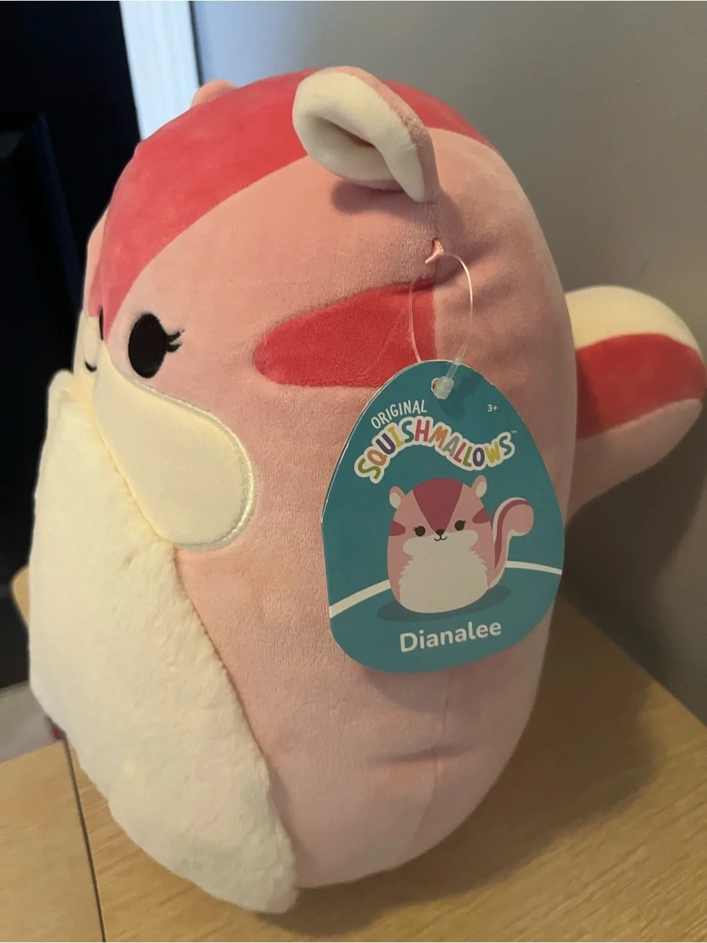 Squishmallow Dianalee 11” Pink & White Plush NWT